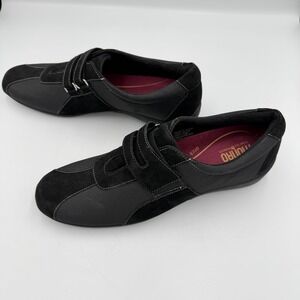 Munro Joliet Suede Black Sneaker Size 11 SS Slim USA Made Travel Walking Comfort